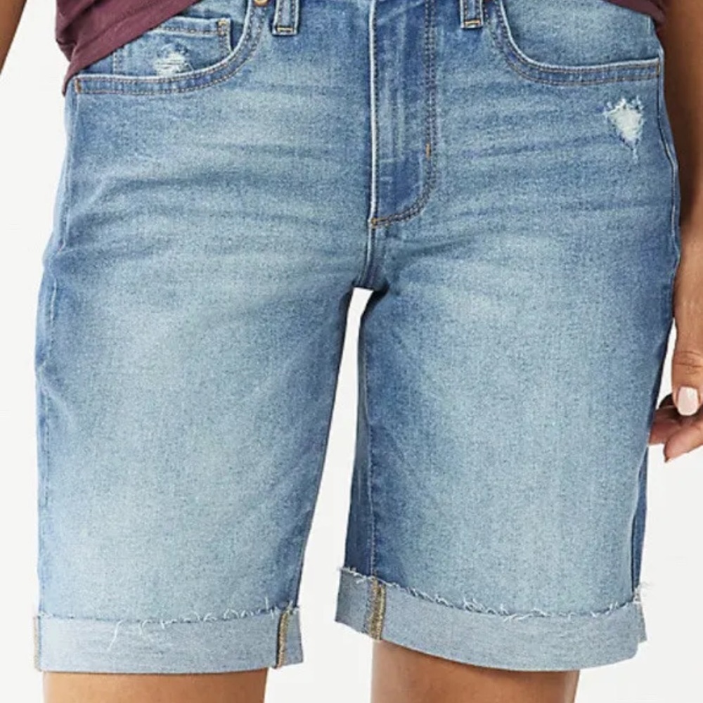 Women’s Sonoma High Waisted 9” Bermuda Shorts Size 10 NWT